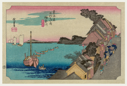 日本繪畫 帆船 （未分層）