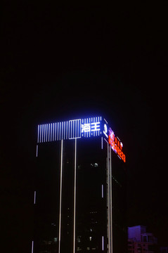 深圳深南大道科技园路段夜晚景观