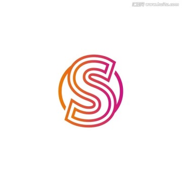 S 字母形狀LOGO