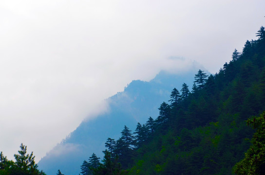 九寨沟风景 山景