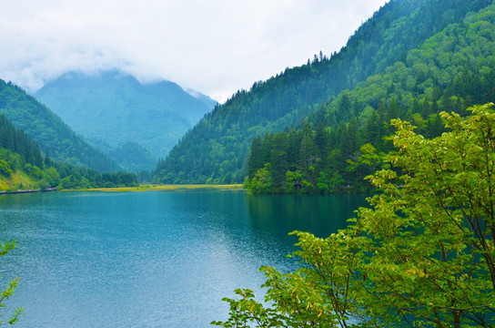 九寨沟风景 九寨沟湖面