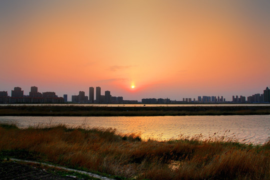 大庆市 早晨 大庆 黎明 朝霞