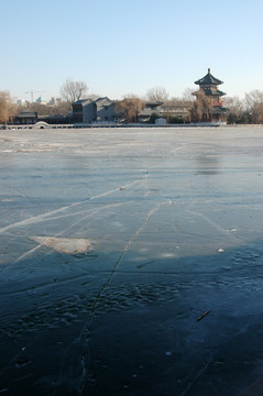 北京后海冬天