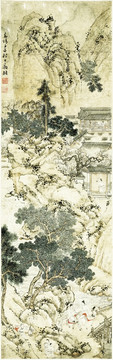 明 文徵明 山莊客至圖