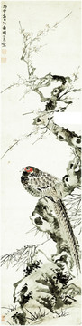 明 周之冕 梅花野雉圖