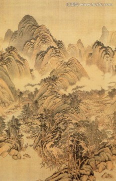 董其昌 仿宋山水画