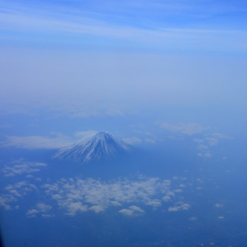 航拍富士山