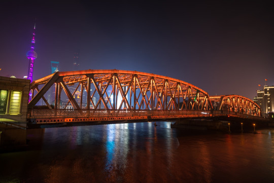 上海外白渡桥夜景