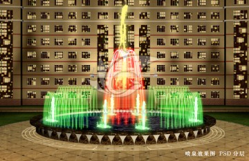燈光噴泉