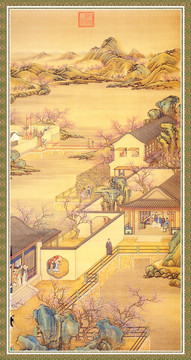 山水風(fēng)景國畫 畫廊高清品質(zhì)