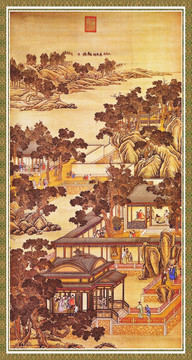 山水風(fēng)景國畫 畫廊高清品質(zhì)