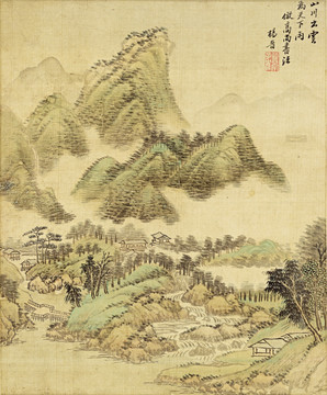 中式山水風(fēng)景國畫 畫廊品質(zhì)