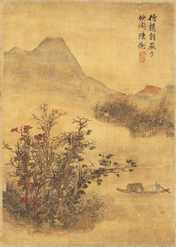 高清风景国画 画廊品质