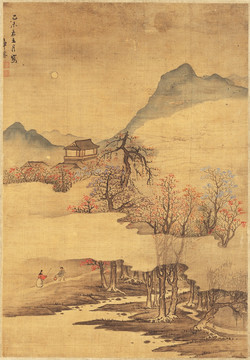 高清风景国画 画廊品质