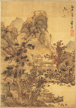 高清风景国画 画廊品质