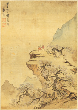 高清风景国画 画廊品质