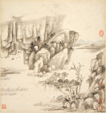 风景国画 画廊高清品质