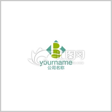 字母B logo