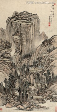 王翚 良常山館圖（未分層）
