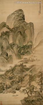 王翚 仿唐寅溪山晴靄圖（未分層