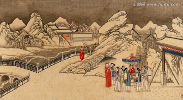 觀景遠(yuǎn)望雪圖