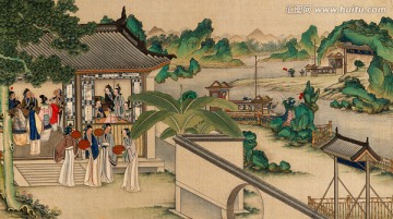 賈母老老游紫菱洲