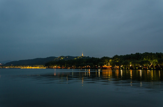 杭州西湖夜景 杭州夜景