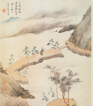 山水畫 畫廊高清品質(zhì)