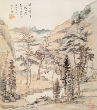 山水画 画廊高清品质