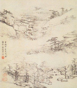 山水画 画廊高清品质