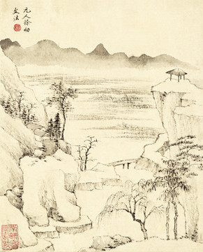 山水画 画廊高清品质