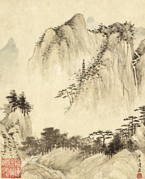 山水畫 畫廊高清品質(zhì)