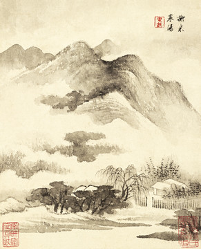 山水画 画廊高清品质