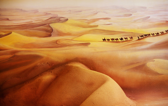 大漠骆驼队