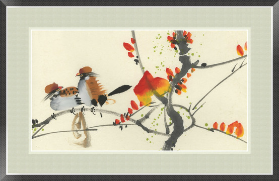 花鳥(niǎo) 現(xiàn)代水墨畫(huà)