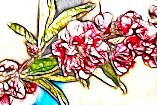 桃花盛開