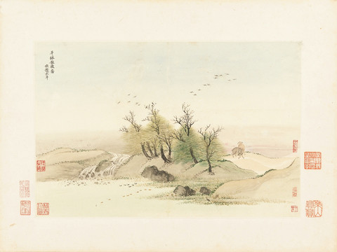 意境山水國畫 畫廊高清品質(zhì)