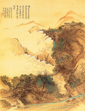 山水古畫 畫廊高清品質(zhì)