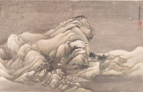 山水古画 画廊高清品质