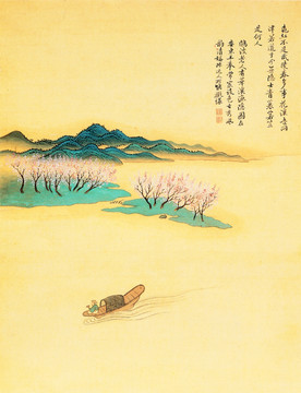 山水古畫 畫廊高清品質(zhì)