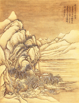 山水古画 画廊高清品质