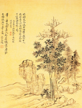 山水古画 画廊高清品质