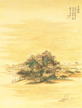 山水古画 画廊高清品质