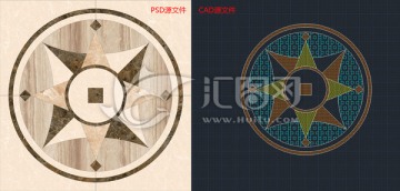 大理石瓷磚地面拼花