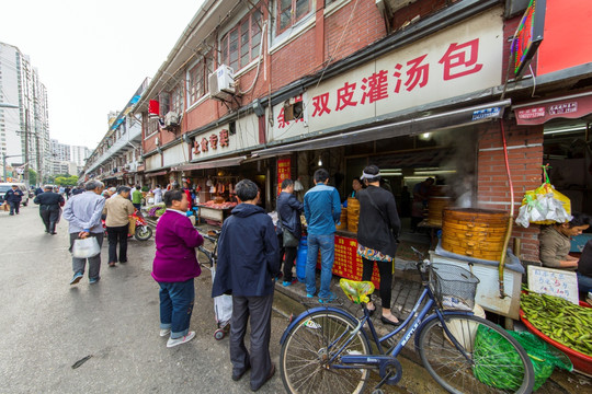 静安区街边包子店