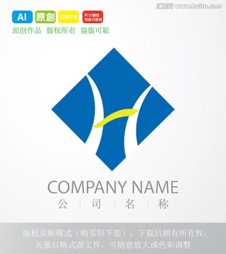 字母H LOGO设计