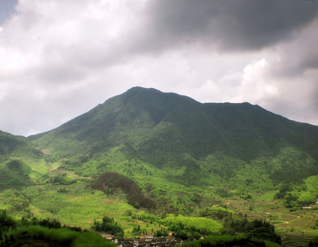 金华塔石乡余仓村石塘村全景