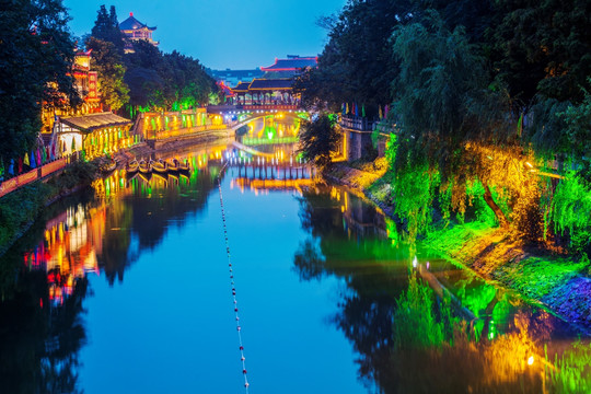 夜景 三河 合肥