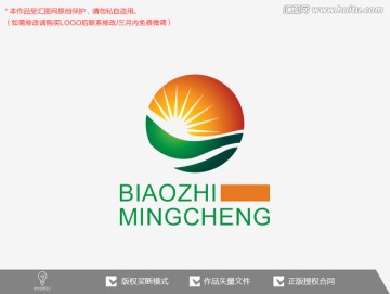 太阳农业光明标志logo