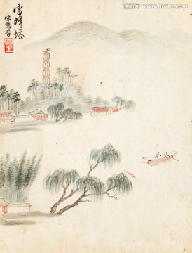 山水國(guó)畫 煙雨江南 高清品質(zhì)